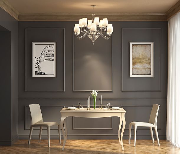 Идея декорирования стола для гостиной